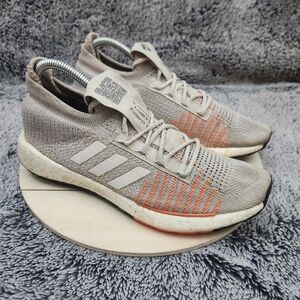 Adidas PulseBoost HD Womens Size 8 Orange White Athletic Running Shoes Sneakers